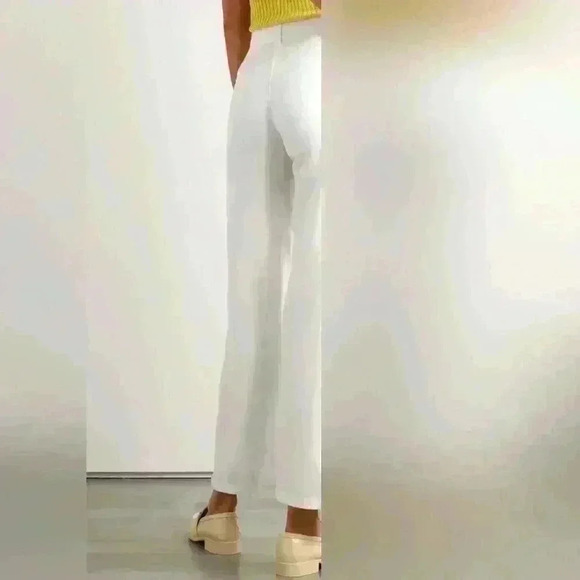 NWT VINCE Cotton, Lyocell and linen-blend straight-leg pants - Picture 3 of 7